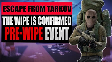 Tarkov end of wipe event - I recently posted a topic about how I believe that the end of tarkov is near with the way they have been handling themselves. And recent events have proven just that. I understand that this is beta, but the communication is so poor lately that it's driving the community away. ... Wipes allow the developers to test lengths of progression with ...